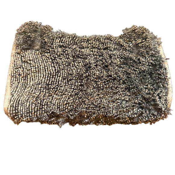 LoveSac SodaSac Accessory Two-Cup Drink Holder Brown Faux Fur Magnetic Attachmen - Picture 1 of 5